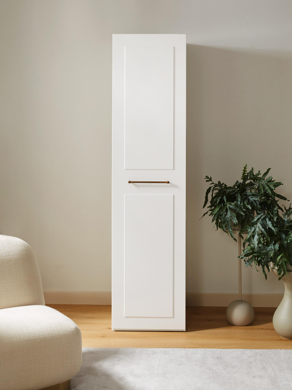 Charlmaven Modular Hinged-Door Wardrobe, 50 cm Wide, in Various Sizes