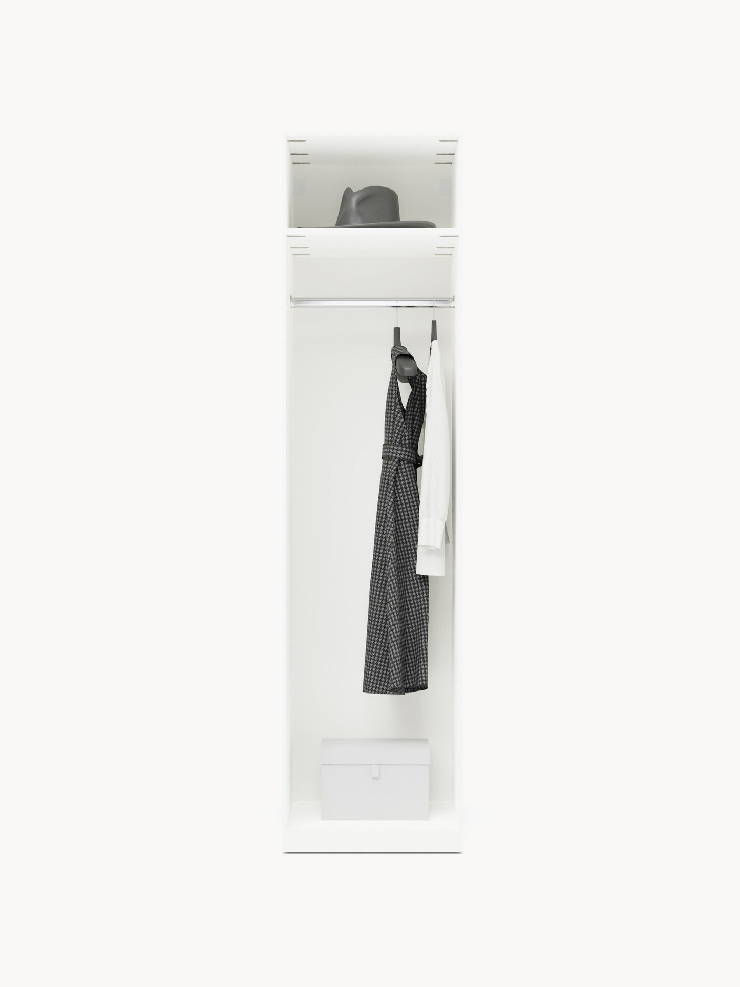 Charlmaven Modular Hinged-Door Wardrobe, 50 cm Wide, in Various Sizes