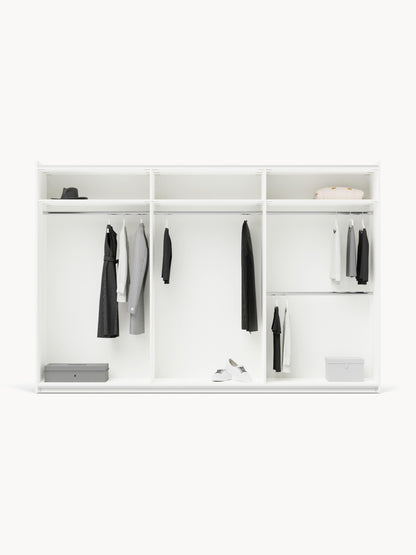 Charlmaven Modular Sliding-Door Wardrobe, 300 cm Wide, in Various Sizes