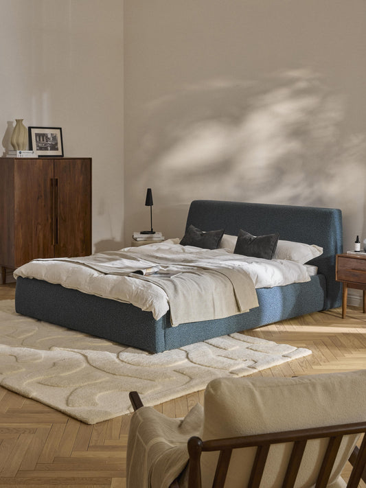 Clonwyth Bouclé Upholstered Bed