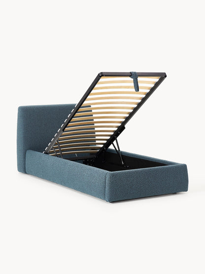 Clonwyth Single Bed in Bouclé with Storage
