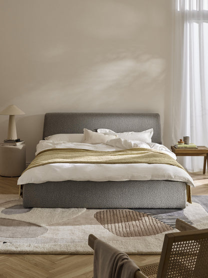 Clonwyth Upholstered Bouclé Bed with Storage