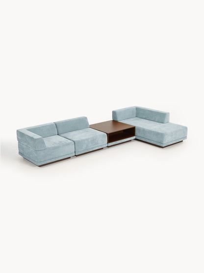 Colmairis Modular Corner Sofa (4-Seater) with Coffee Table