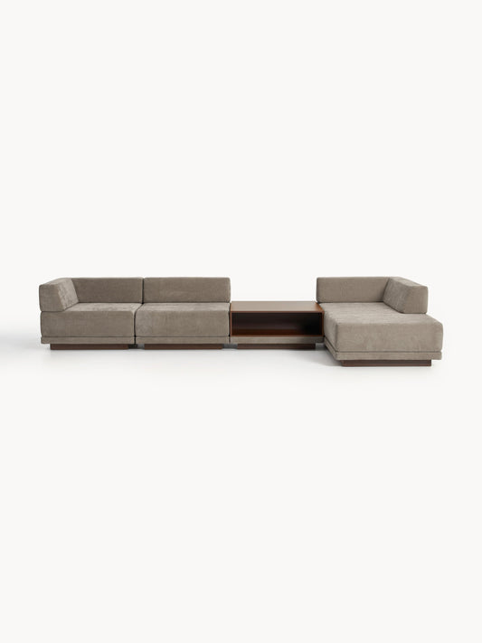 Colmairis Modular Corner Sofa (4-Seater) with Coffee Table