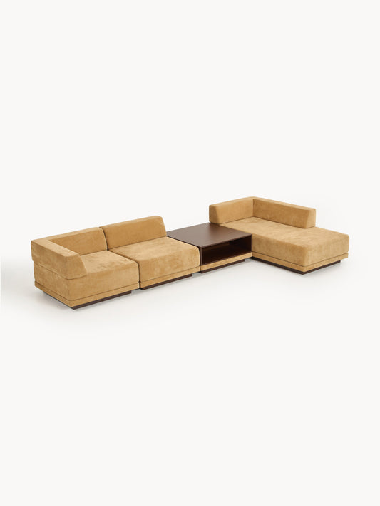 Colmairis Modular Corner Sofa (4-Seater) with Coffee Table