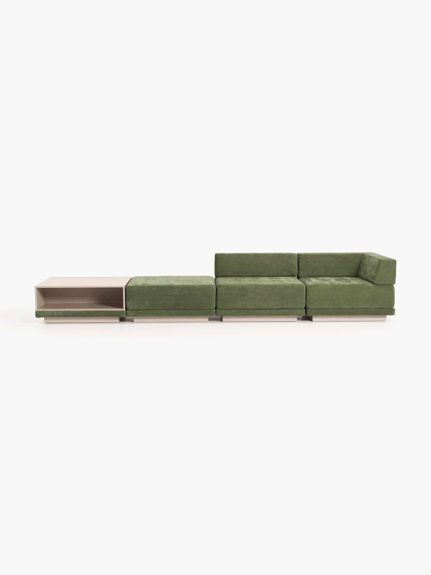 Colmairis Modular Sofa (4-Seater) with Coffee Table & Ottoman