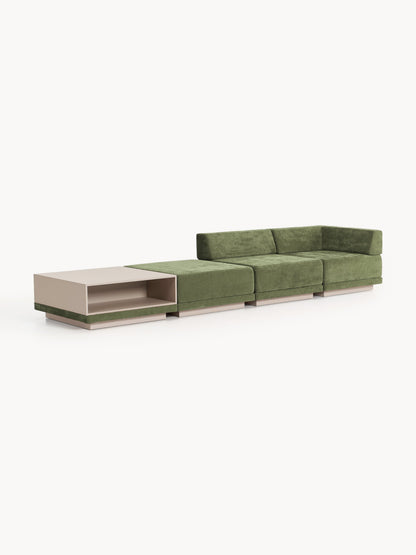 Colmairis Modular Sofa (4-Seater) with Coffee Table & Ottoman