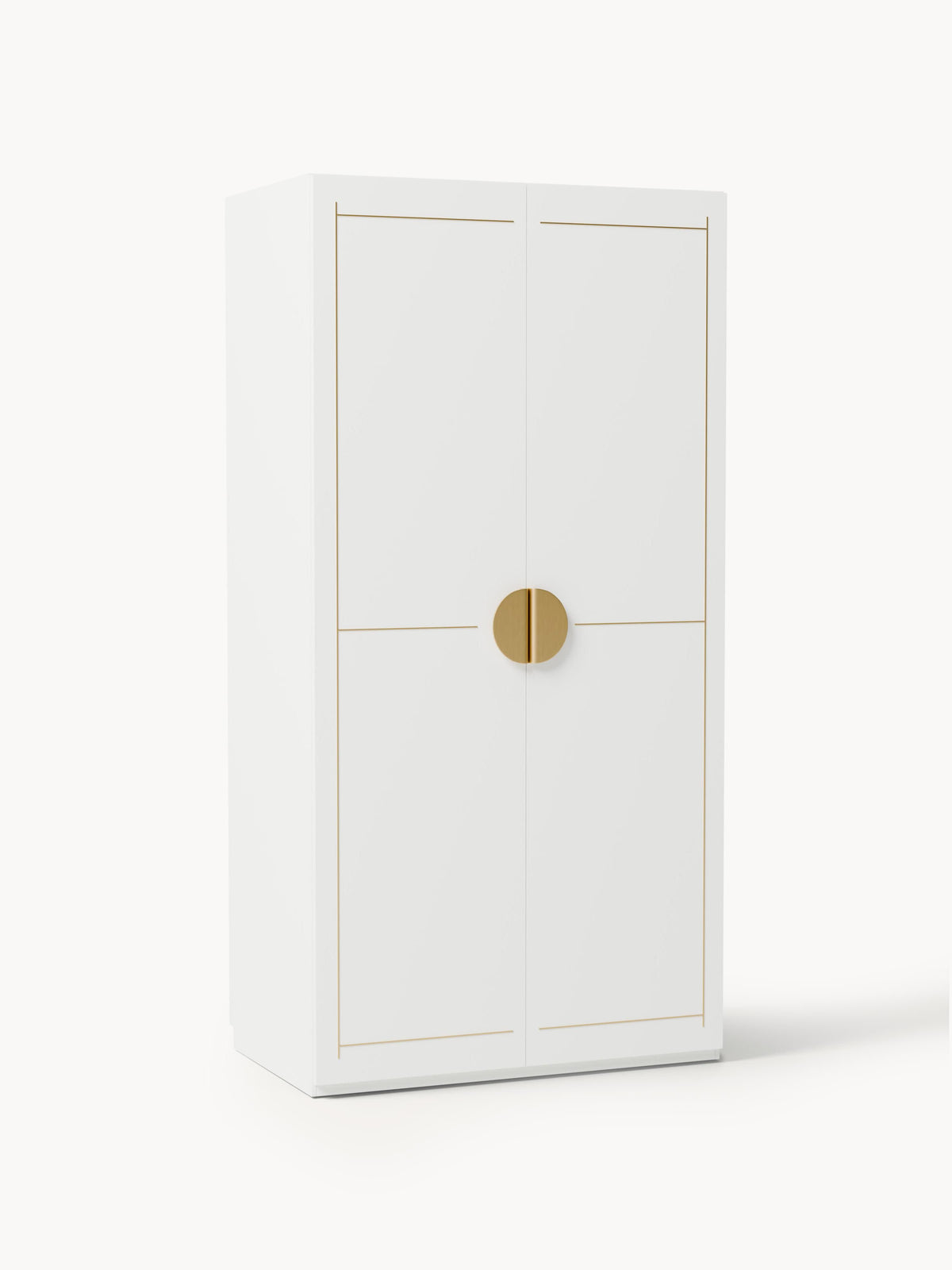 Denlaith Modular Hinged-Door Wardrobe, 100 cm Wide, in Various Sizes