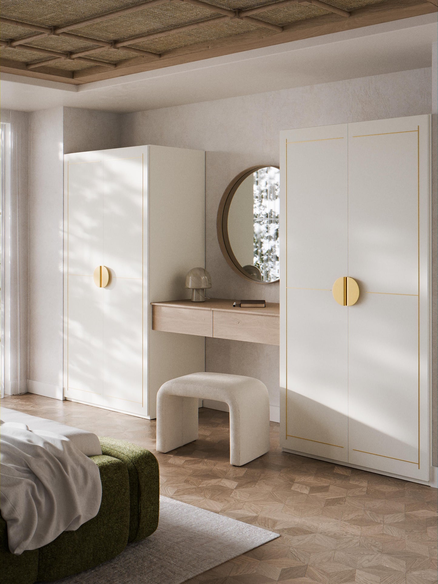 Denlaith Modular Hinged-Door Wardrobe, 100 cm Wide, in Various Sizes