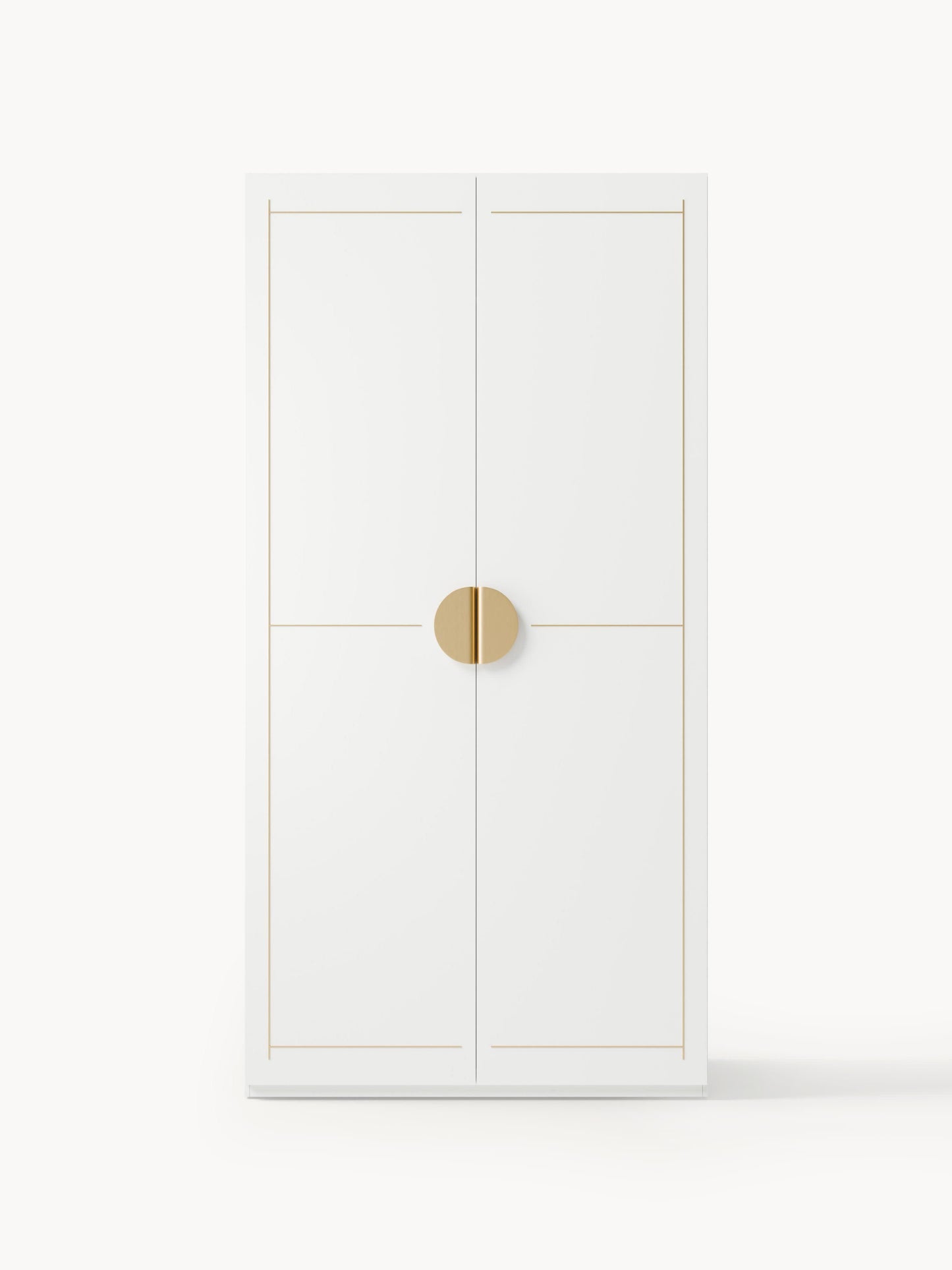 Denlaith Modular Hinged-Door Wardrobe, 100 cm Wide, in Various Sizes