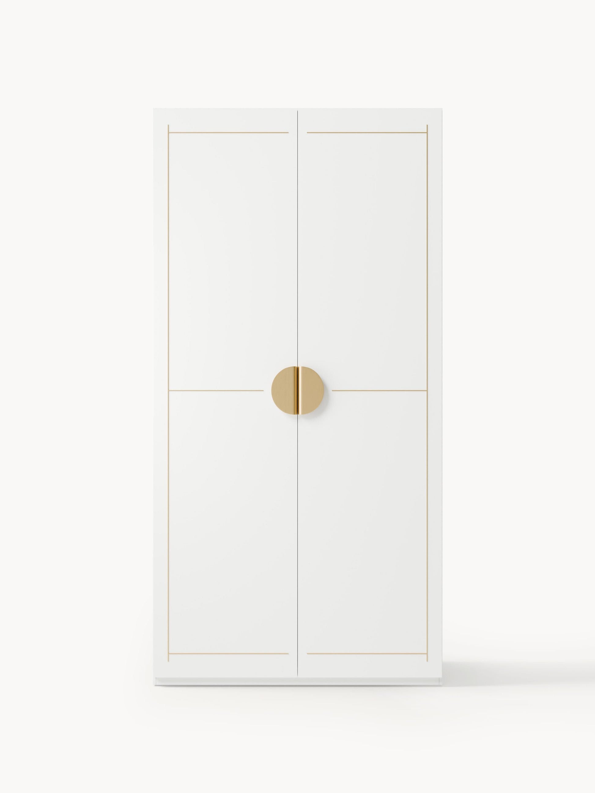 Denlaith Modular Hinged-Door Wardrobe, 100 cm Wide, in Various Sizes