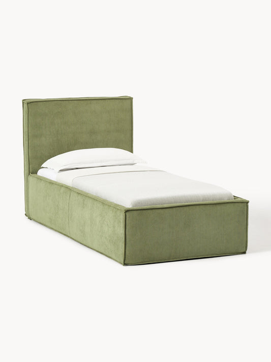 Drenmair Single Bed in Corduroy