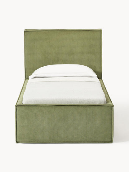 Drenmair Single Bed in Corduroy