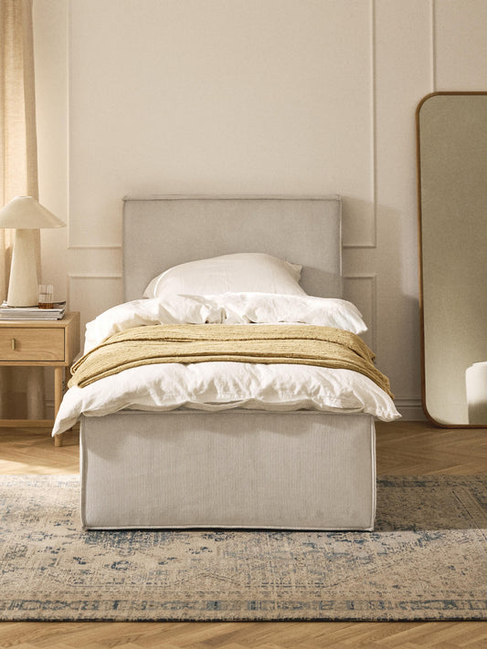 Drenmair Single Bed in Corduroy