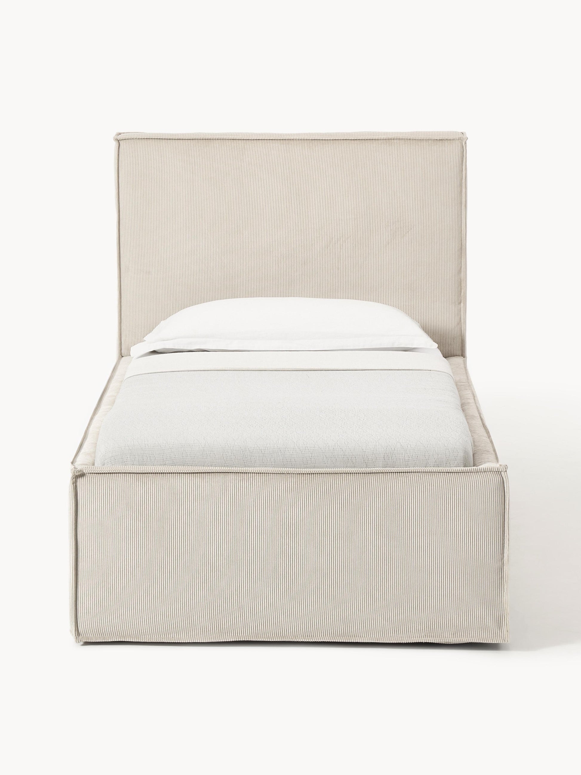 Drenmair Single Bed in Corduroy