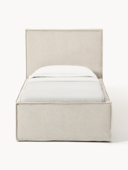 Drenmair Single Bed in Corduroy
