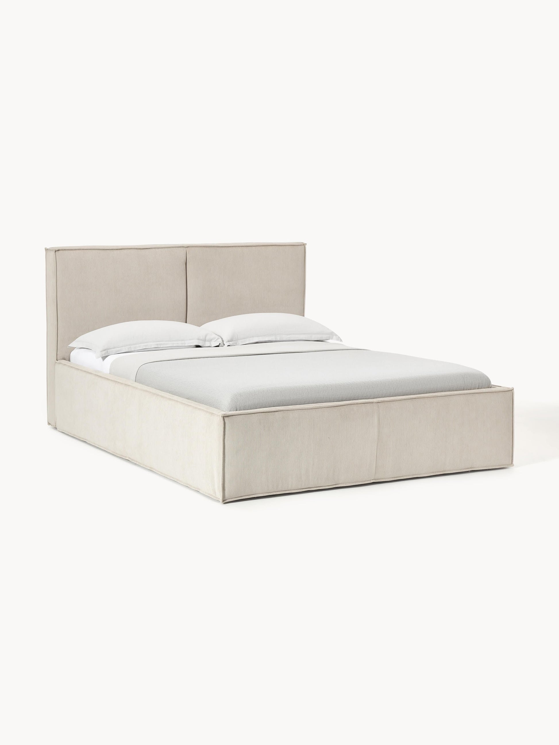 Drenmair Upholstered Bed in Corduroy