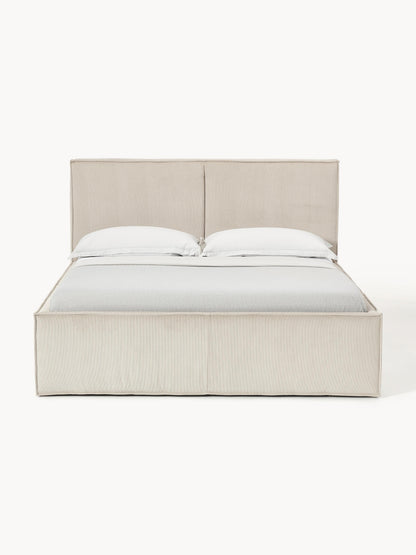 Drenmair Upholstered Bed in Corduroy