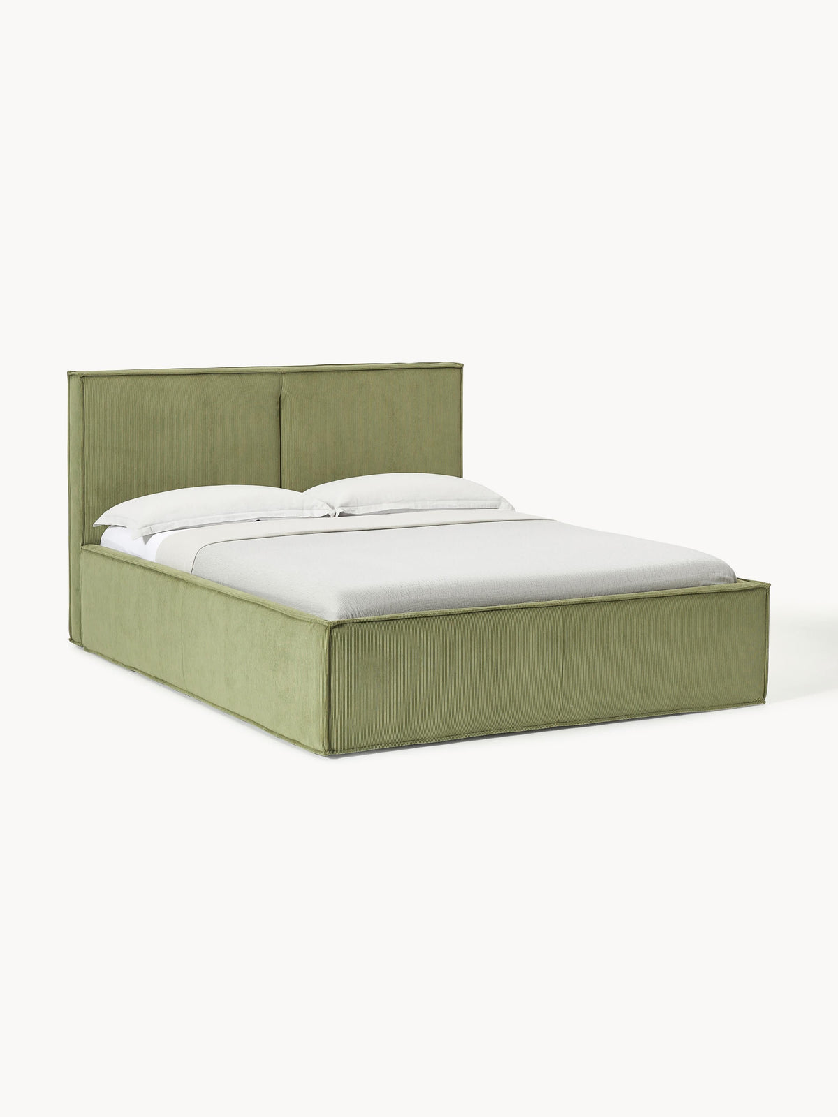 Drenmair Upholstered Corduroy Bed with Storage