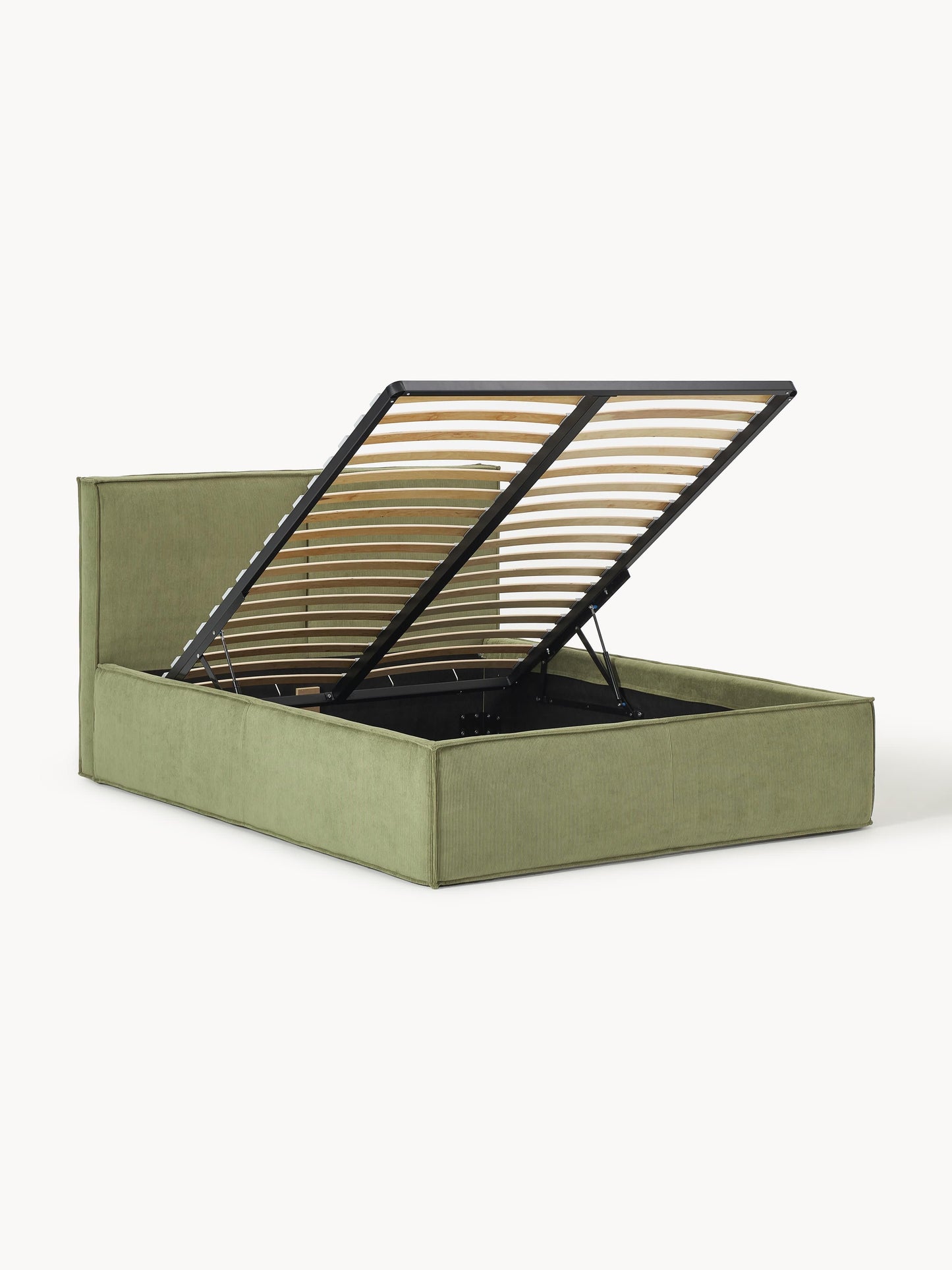 Drenmair Upholstered Corduroy Bed with Storage