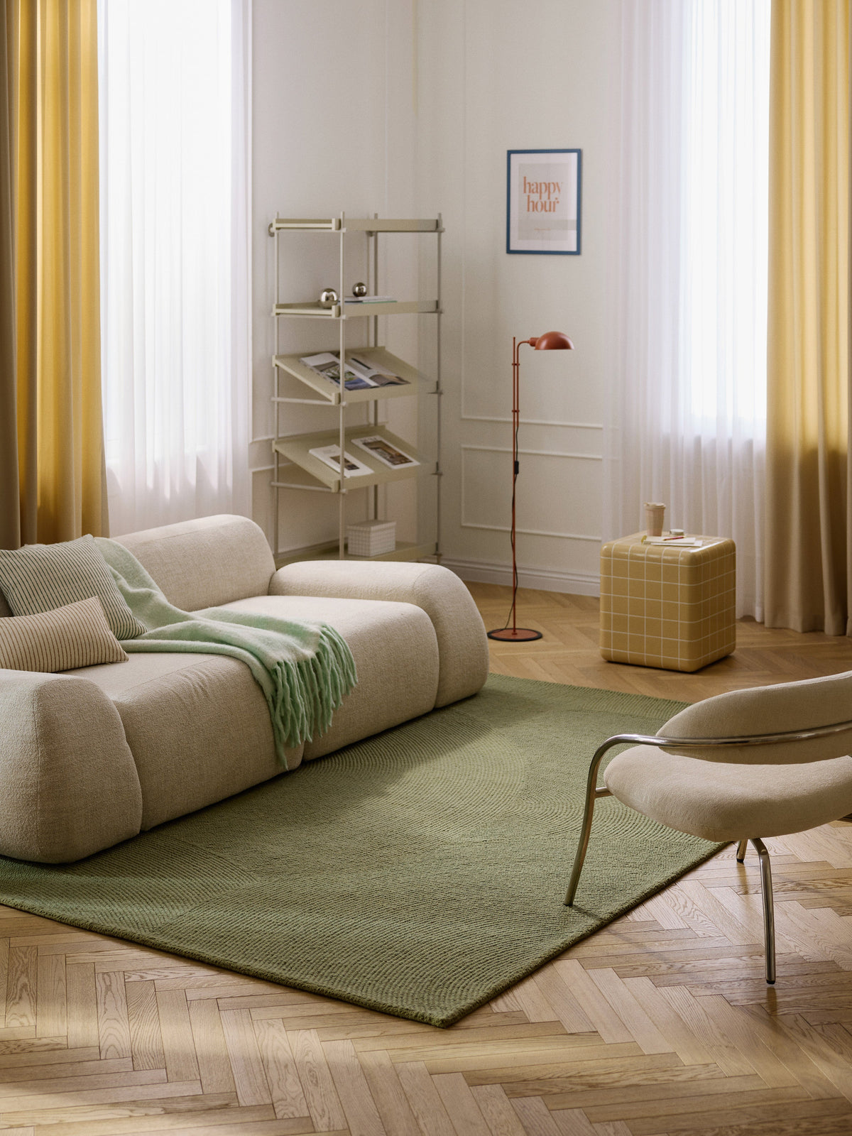 Elenwyth Wool Rug, Hand-Tufted