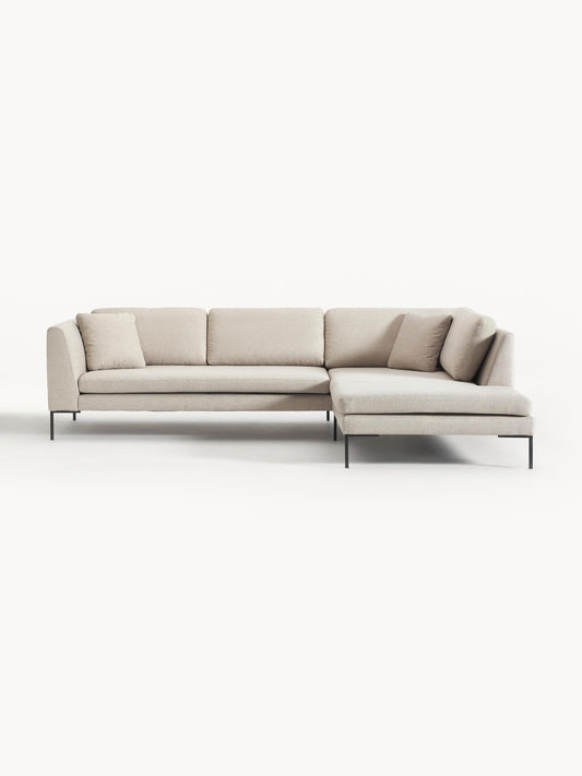 Emmravel Corner Sofa with Metal Legs