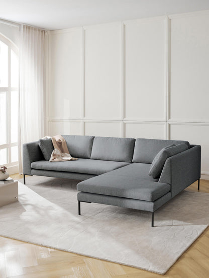 Emmravel Corner Sofa with Metal Legs