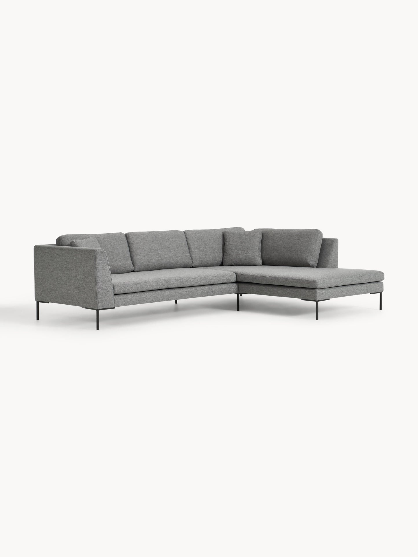 Emmravel Corner Sofa with Metal Legs