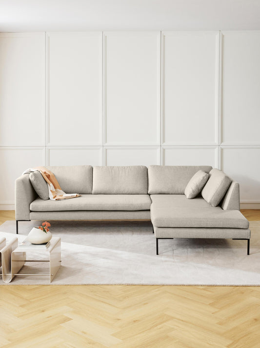 Emmravel Corner Sofa with Metal Legs