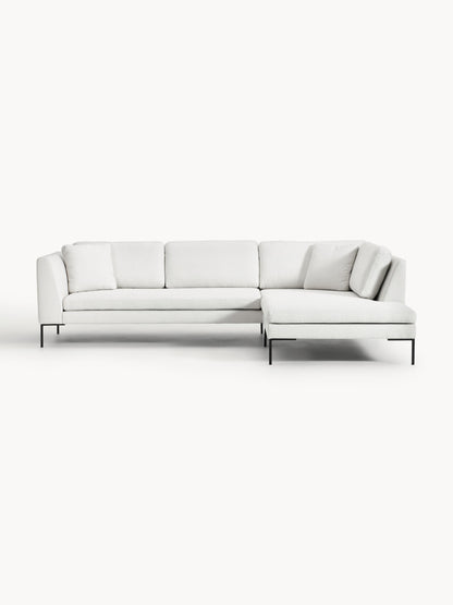 Emmravel Corner Sofa with Metal Legs