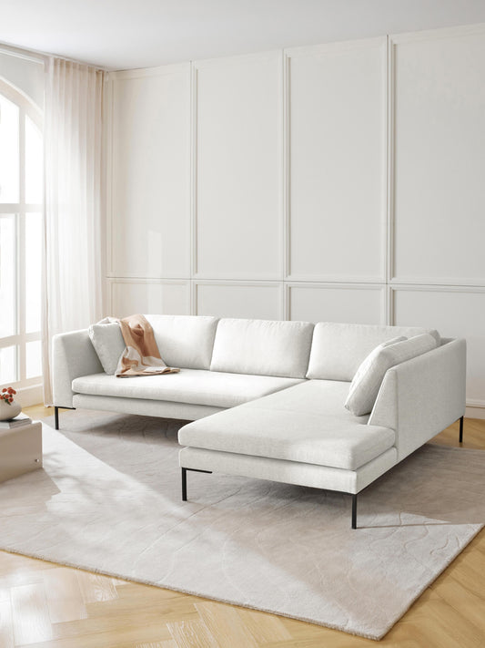 Emmravel Corner Sofa with Metal Legs