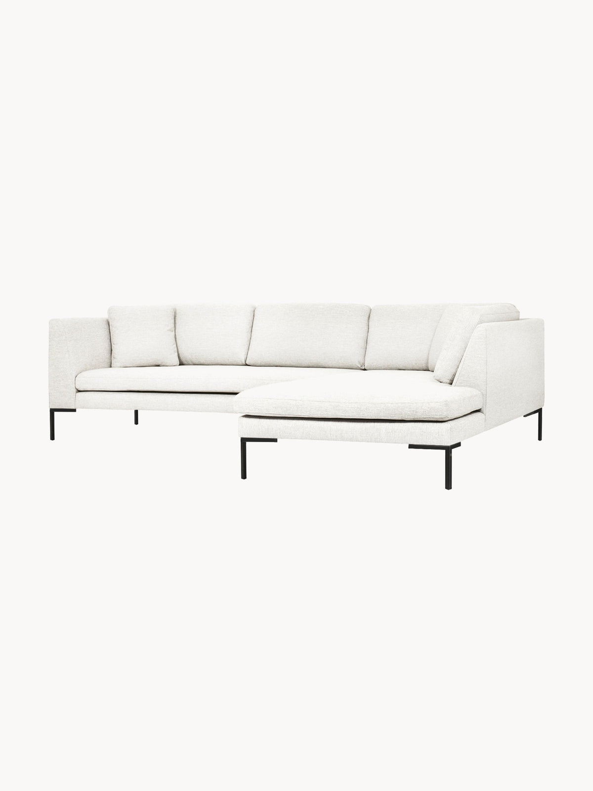 Emmravel Corner Sofa with Metal Legs