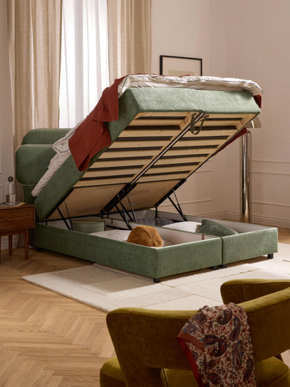 Enricair Box Spring Bed with Storage