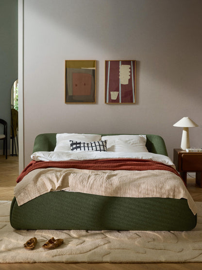 Fionwara Bouclé Upholstered Bed