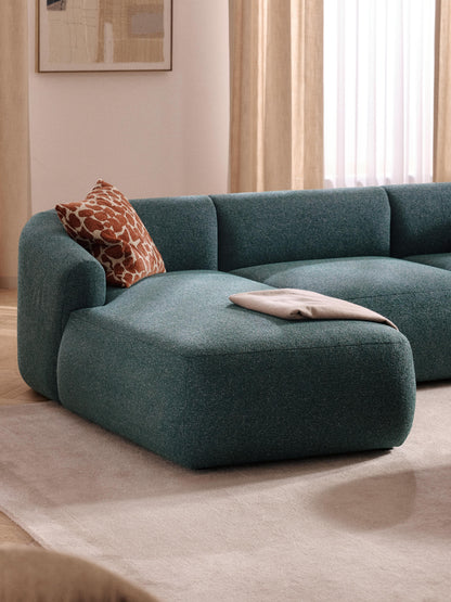 Fionwara Chaise Corner Module in Bouclé