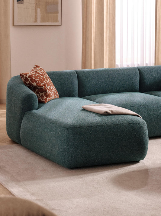 Fionwara Chaise Corner Module in Bouclé