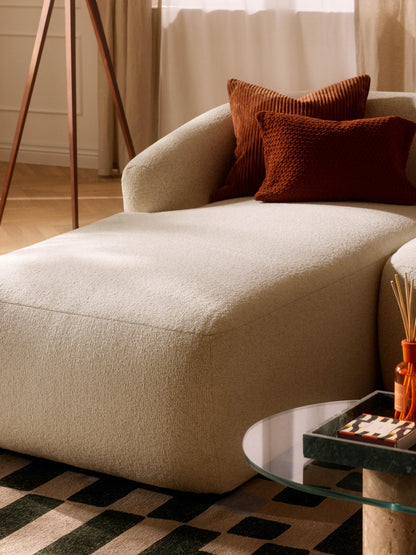 Fionwara Chaise Corner Module in Bouclé
