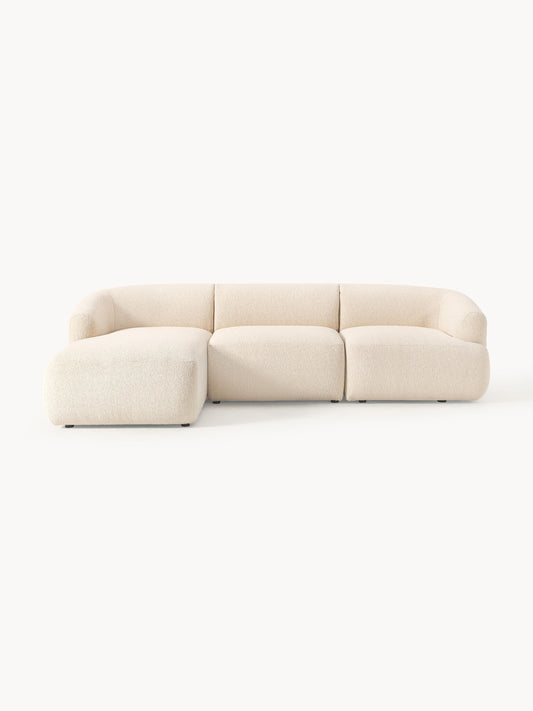 Fionwara Modular Corner Sofa (3-Seater) in Bouclé