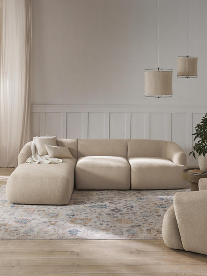 Fionwara Modular Corner Sofa (3-Seater) in Bouclé