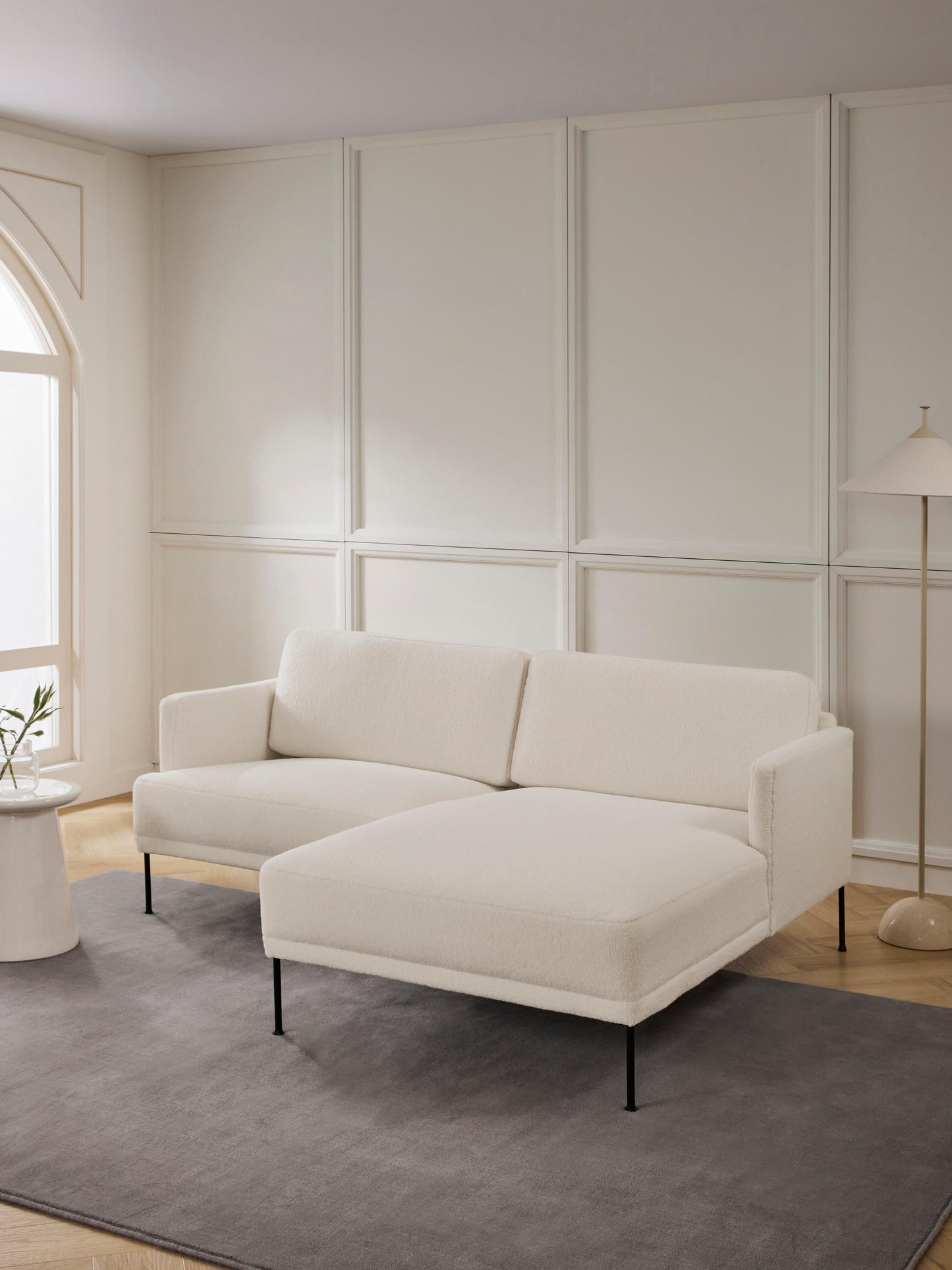 Fluvraine Small Teddy Fabric Corner Sofa
