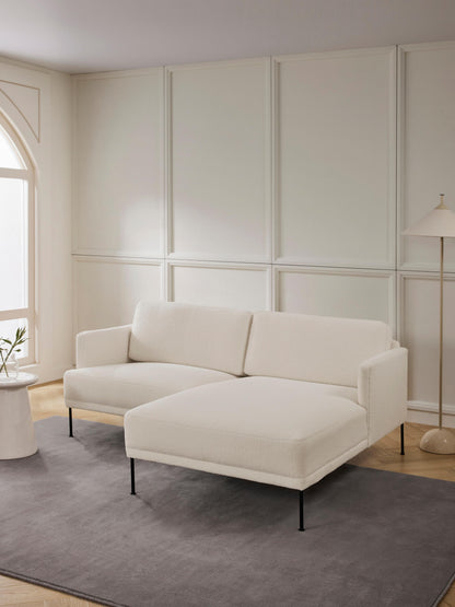 Fluvraine Small Teddy Fabric Corner Sofa