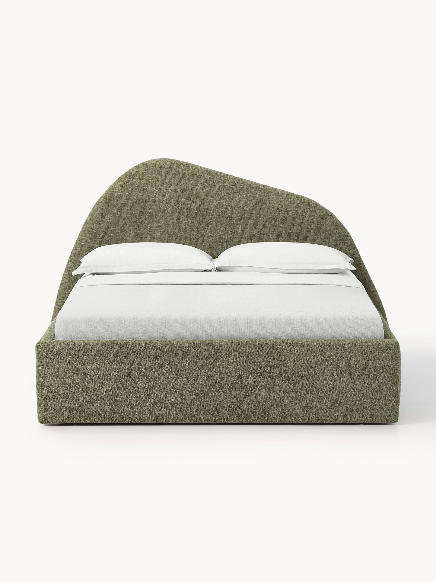 Garvitis Upholstered Bed in Bouclé