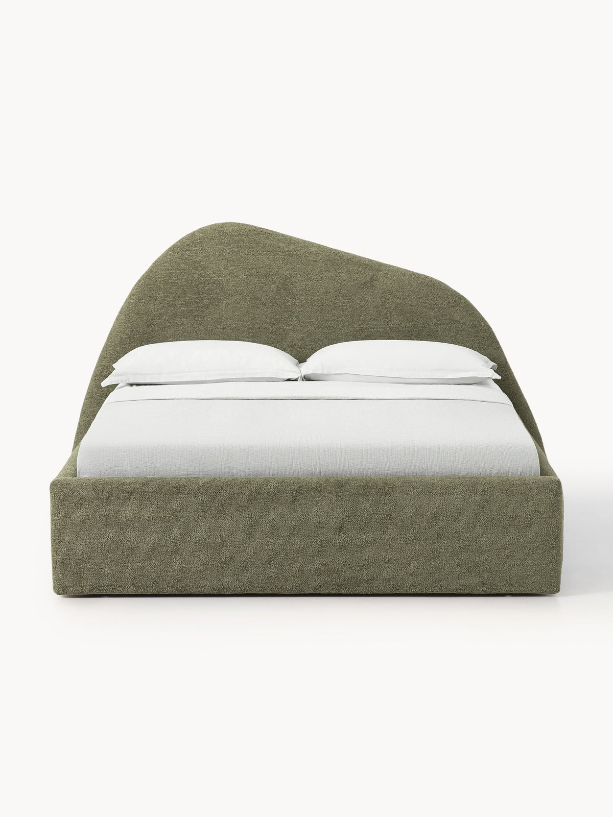 Garvitis Upholstered Bed in Bouclé