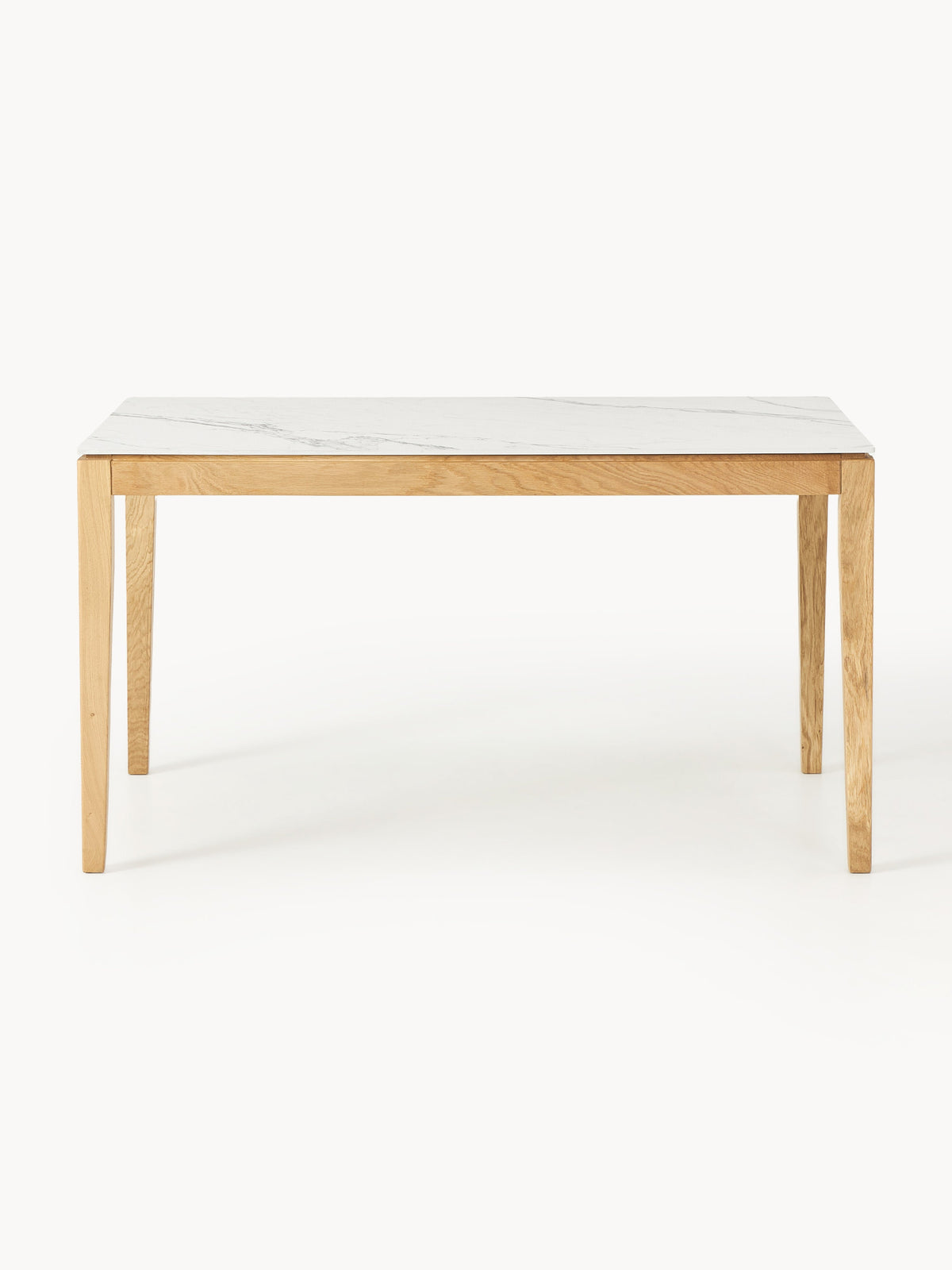 Jacwaren Dining Table with Marble-Look Tabletop, in Various Sizes