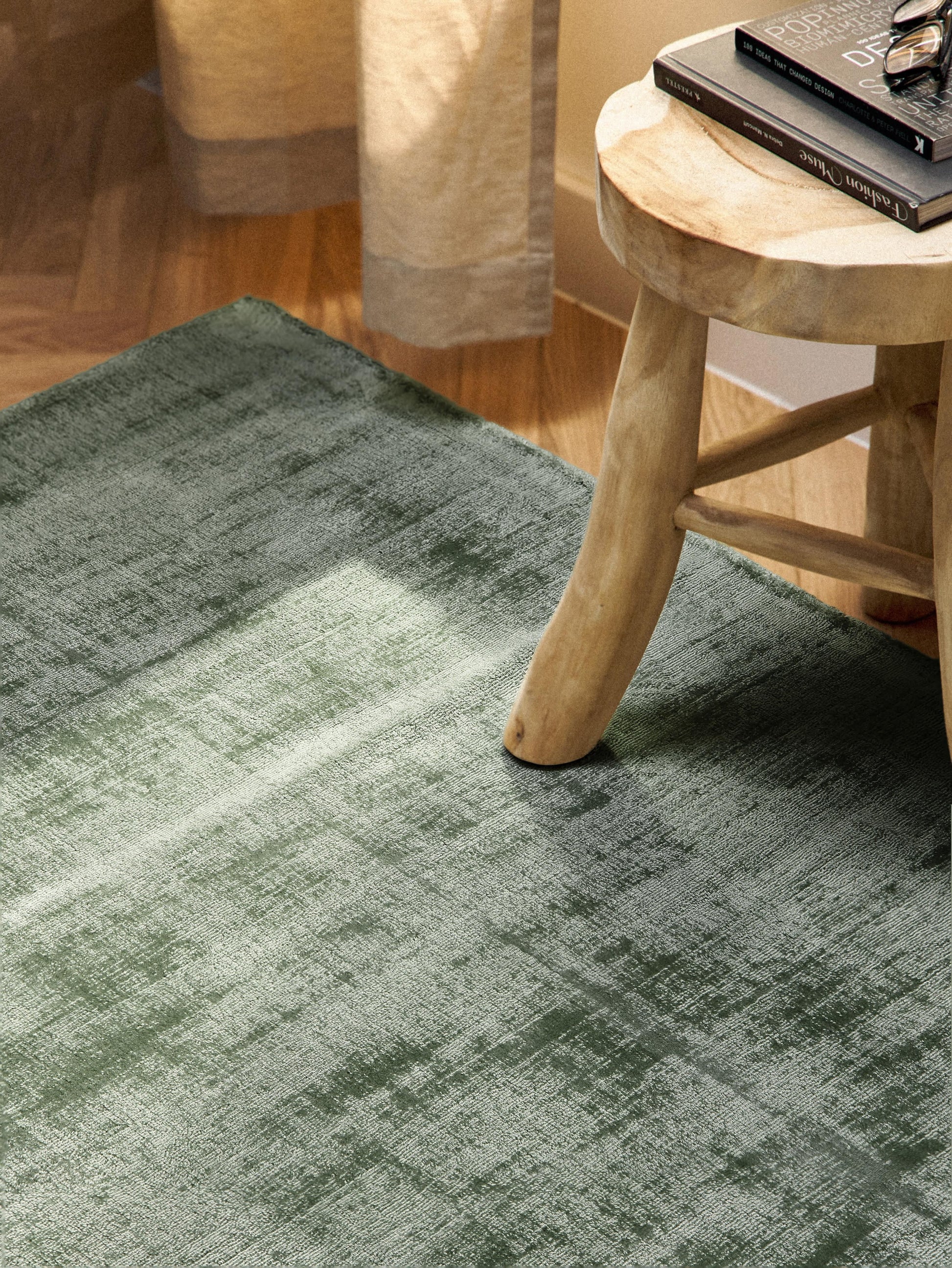Janwyra Viscose Rug, Hand-Woven