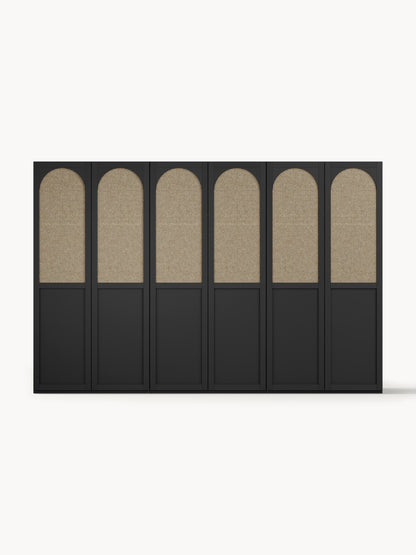 Jeanmarel Modular Hinged-Door Wardrobe, 300 cm Wide, in Various Sizes