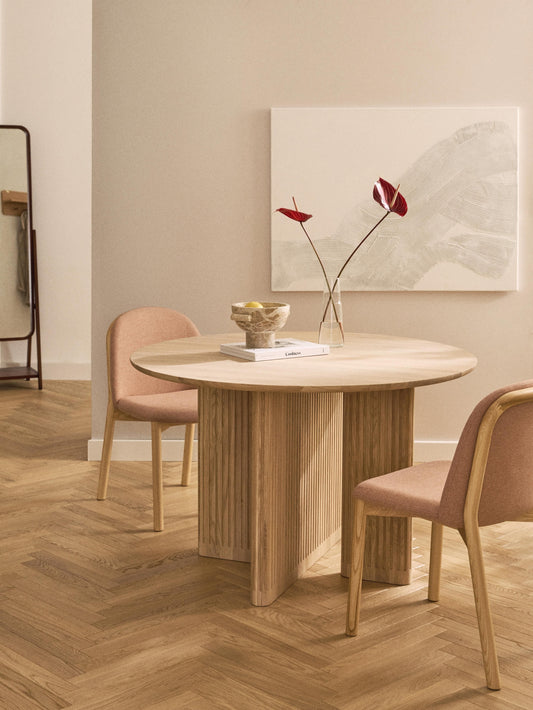 Jolmirren Round Oak Dining Table, Ø 120 cm