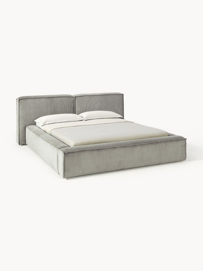 Lenmoray Corduroy Upholstered Bed