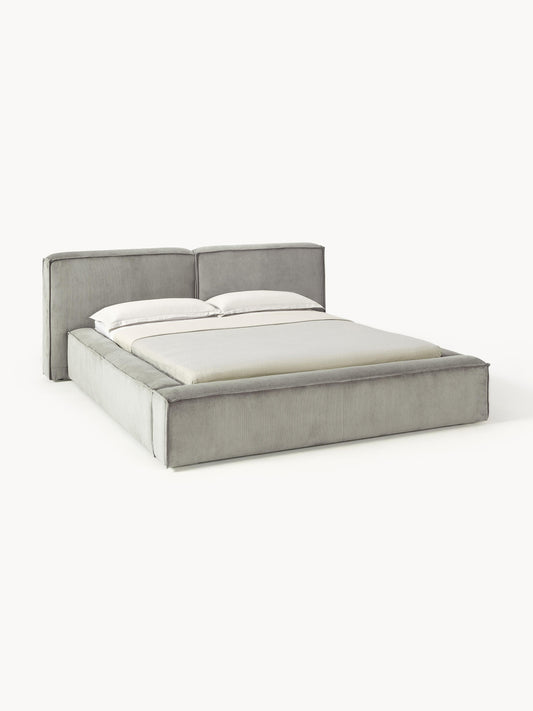 Lenmoray Corduroy Upholstered Bed