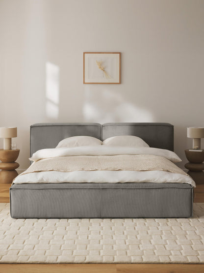 Lenmoray Corduroy Upholstered Bed